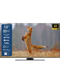 JVC Led-Fernseher »Lt-58Vu8156«, 146 Cm/58 Zoll, 4k Ultra Hd, Smart-Tv silberfarben, ATEMBERAUBENDE BILDER – Erleben Sie gestochen scharfe Bilder...