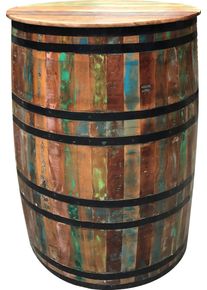Sit Barschrank »Riverboat«, Shabby Chic, Vintage bunt, Größe B/H/T: 67 cm x 90 cm x 67 cm B/H/T: 67 cm x 90 cm x 67 cm , Aus recyceltem Altholz
