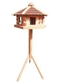 Promadino Vogelhaus »Knusperhäuschen«, Bxtxh: 59X57X143,5 Cm, Mit Standbein gelb, Größe B/H/T: 59 cm x 143,5 cm x 57 cm B/H/T: 59 cm x 143,5 cm x...