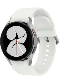Samsung Smartwatch »Galaxy Watch 4-40mm Lte«, (Wear Os By Google Fitness Uhr, Fitness Tracker, Gesundheitsfunktionen) silberfarben, 3,04 cm / 1,2"...