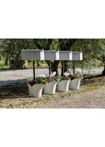 Bischof Blumentopf »Tulipano«, Øxh: 33X32 Cm weiß, Größe H: 32 cm H: 32 cm , Hochwertiger, stoßfester Kunststoff