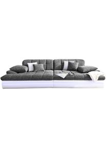 Mr. Couch Big-Sofa »Biarritz«, Wahlweise Mit Kaltschaum (140kg Belastung/Sitz) Und Rgb-Beleuchtung grau, Größe B/H/T: 318 cm x 85 cm x 133 cm...