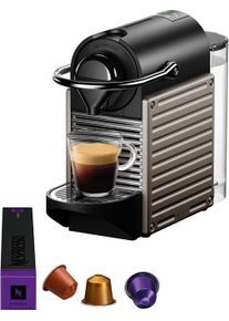 Nespresso Kapselmaschine »xn304t Pixie Von Krups«, 19 Bar Druck, Wassertank: 0,7 L, Inkl. Willkommenspaket Mit 14 Kapseln grau, Einklappbares...