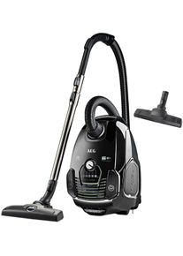 AEG Bodenstaubsauger »vx7-2-Ökox Neue Technische Version«, 650 W, Mit Beutel, +Parketto Pro Hartbodendüse schwarz, Nachhaltig überzeugend auf...