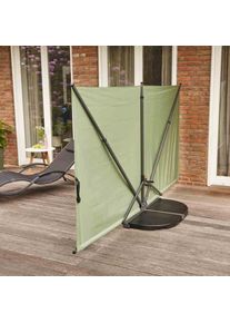 siena GARDEN Betonschirmständer »Quadro Light«, (Set, 2 Tlg.), Wegeplatte, Á 18 Kg, BetonGefärbt, Mit Handmulde schwarz , 2 Stück á 18 kg