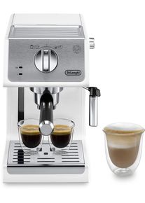 De'Longhi De'longhi Siebträgermaschine »Active Line Ecp 33.21.W«, 1100 Watt, 15 Bar weiß, Mit Premium-Aluminium-Finish und 3 Crema-Einsätzen