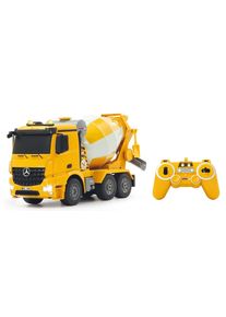 Jamara Rc-Truck »Betonmischer Mercedes Arocs«, Mit Signallichtern gelb, RC Betonmischer mit Sound- und Lichtfunktion