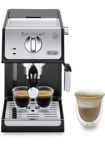 De'Longhi De'longhi Siebträgermaschine »Active Line Ecp 33.21.Bk«, 1100 Watt, 15 Bar silberfarben, Thermoblock-Heizsystem