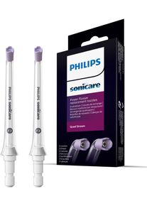 PHILIPS SONICARE Mundduschen-Ersatzdüse »f3 Quad Stream Nozzle hx3062/00«, Weiche Führung, Kompatibel Mit JederPowerflosser weiß, Mühelose...