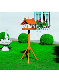 Promadino Vogelhaus »Rhön«, (Set), Bxtxh: 36X41,5X141 Cm, Mit Standbein braun, Größe B/H/T: 36 cm x 141 cm x 41,5 cm B/H/T: 36 cm x 141 cm x 41,5...