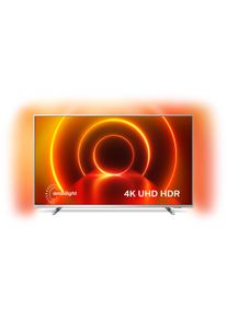 Philips Led-Fernseher »70Pus8105/12«, 178 Cm/70 Zoll, 4k Ultra Hd, Smart-Tv, 3-Seitiges Ambilght silberfarben, 178 cm (70"), 4K Ultra HD TV mit...
