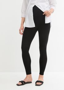 bonprix Legginsy ciążowe (2 pary) z bawełny organicznej czarny 32/34