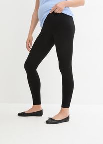 bonprix Legginsy ciążowe z bawełny organicznej czarny 32/34