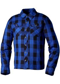 RST X Lumberjack, jasje/shirt van textiel , kleur: blauw/zwart , maat: L
