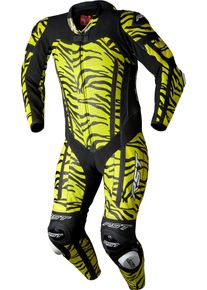 RST Pro Evo Airbag Tiger, leren pak 1st. geperforeerd , kleur: Zwart/Neon-Geel , maat: XS
