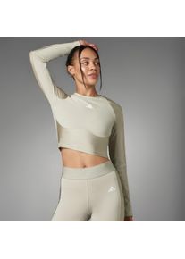 Adidas Hyperglam Shine Training Crop Long Sleeve Long-Sleeve Top