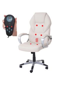 Massage-Bürostuhl HWC-A69, Drehstuhl Chefsessel, Heizfunktion Massagefunktion