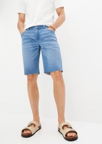 bonprix Bermudy dżinsowe ze stretchem, Loose Fit niebieski 38