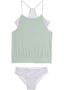 bonprix Tankini dziewczęce (2 części) zielony 140/146