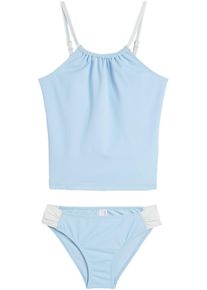 bonprix Tankini dziewczęce (2 części) niebieski 164/170