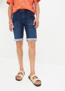 bonprix Bermudy dżinsowe ze stretchem, Regular Fit niebieski 34