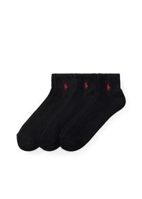 Polo Ralph Lauren Heren Sokken 'QUARTER' rood / zwart 41-46