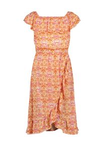 Vingino Jurk perzik / donkeroranje / fuchsia / wit 92