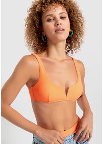 LSCN by LASCANA Bustier-Bikini-Top »Gina«, mit V-Ausschnitt vorne