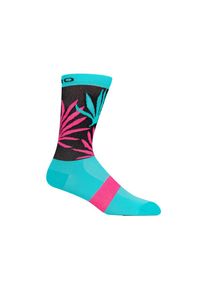 Giro Comp Racer High Rise socks screaming teal/neon pink M