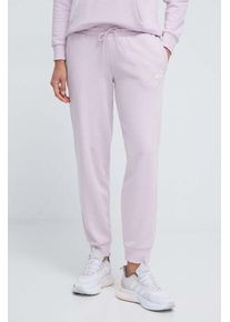Puma pantaloni de trening culoarea violet, cu imprimeu 678744