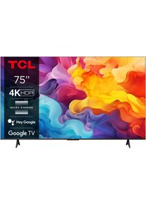 Televizor LED TCL 75P655, 189 cm, Smart Google TV, 4K Ultra HD, Clasa E