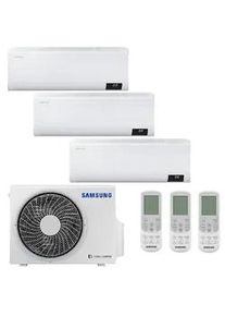 Samsung Wind-Free Comfort MultiSplit Trio Wandgeräte 2x AR09TXFCAWKN + AR12TXFCAWKN + AJ052TXJ3KG | 2x 2,5 kW + 3,5 kW - Weiß