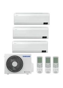 Samsung Wind-Free Comfort Trio 2x AR09TXFCAWKNEU + AR18TXFCAWKNEU + AJ068TXJ3KG/EU R32 2x 2,5 kW + 5 kW