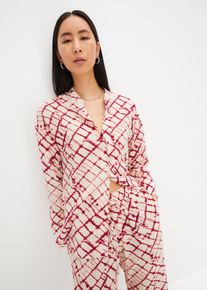 Oversized blouse - paars - maat 44 - bonprix