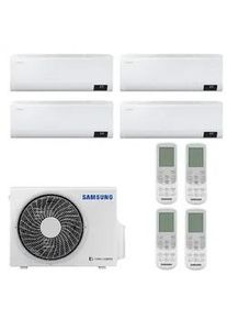 Samsung Wind-Free Comfort MultiSplit Wandgeräte 3x AR09TXFCAWKN + AR12TXFCAWKNEU + AJ080TXJ4KG | 3x 2,5 kW + 3,5 kW - Weiß