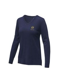 Objet publicitaire : Pull col en V Stanton pour femme | Deep blue | Personnalisable avec votre logo