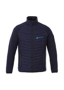 Objet publicitaire Doudoune hybride homme Banff | Marine | Personnalisable avec votre logo