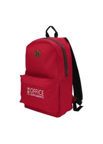 Objet publicitaire : Sac à dos pour ordinateur Stratta 15 pouces | Rouge | Personnalisable avec votre logo