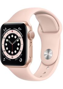 Apple Watch Series 6 Aluminium 40 mm (2020) | GPS + Cellular | gold | Sportarmband Sandrosa