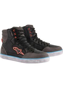 Alpinestars J-6 Canvas, schoenen waterdicht , kleur: zwart/donkergrijs/lichtblauw , maat: 12 US