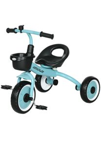 AIYAPLAY Kids Trike, Tricycle, with Adjustable Seat, Basket, Bell, for Ages 2-5 Yearr, Blue | Aosom Ireland