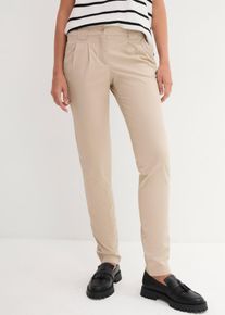 bonprix Mujer Pantal&oacute;n chino el&aacute;stico beige 34