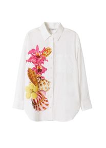 Desigual Bluză 'M. Christian Lacroix shells' Femei alb, Mărimea XL-XXL