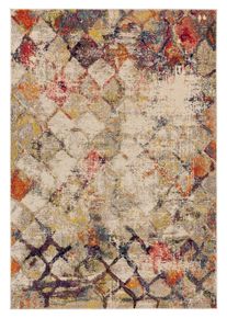 benuta Nest Teppich Casa Beige/Multicolor 120x170 cm - Vintage Teppich im Used-Look