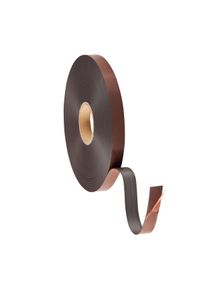 Magneetband, zelfklevend 25.4 mm | D - hoogwaardige lijm, ferriet, zwart