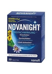 Novanight® Dreifachwirkung mit Melatonin Filmtabletten 20 St 20 St Filmtabletten