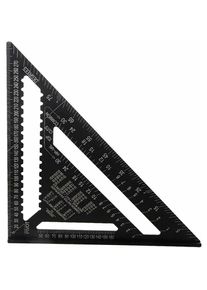 30cm Rapporteur Triangle Alliage d'Aluminium Équerre Charpentier Triangle Metrique Professionnel Menuiserie Règle d'Angle Règle Triangulaire avec