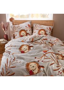 Vuodevaatteet siileillä, harmaa, 1x 80/80cm, 1x 135/200cm, 100% puuvilla, bonprix