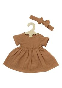 Heless Doll dress Brown with Ruffles 35-45 cm