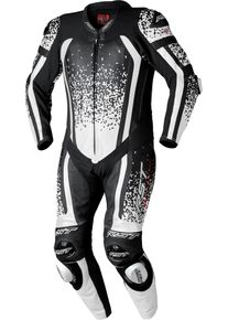 RST Pro Evo Airbag S24, leren pak 1st. geperforeerd , kleur: Wit/Zwart , maat: XS